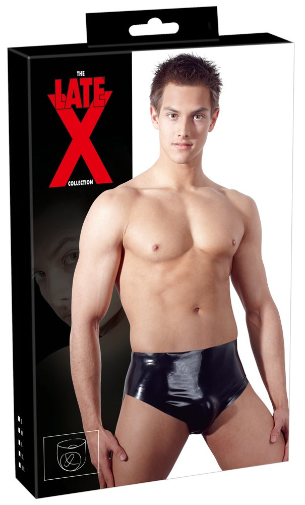 LATE X Latex-Herren-Slip mit aufpumpbarem Anal-Plug