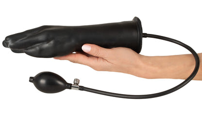 Latex Hand aufblasbar schwarz