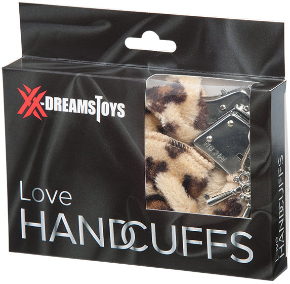 XX-DREAMSTOYS Liebes-Handschellen mit Plüsch Leopard