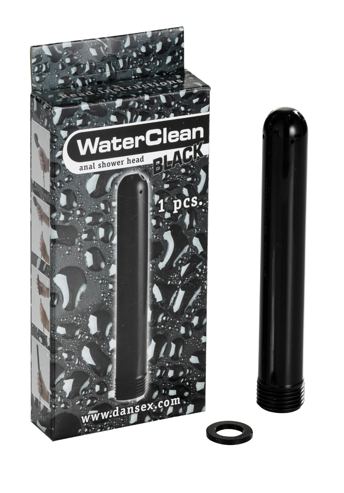 WaterClean Duschkopf schwarz