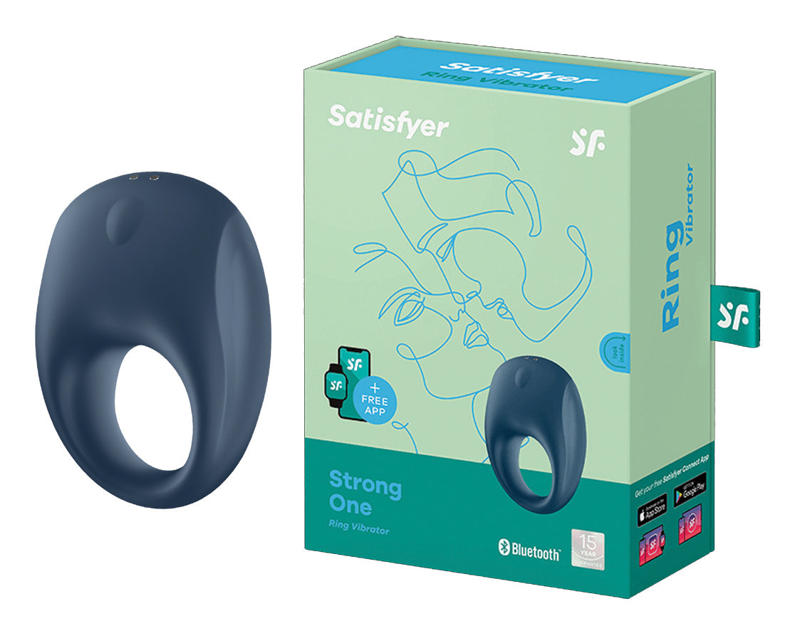 SATISFYER Strong One Ring Vibrator blau