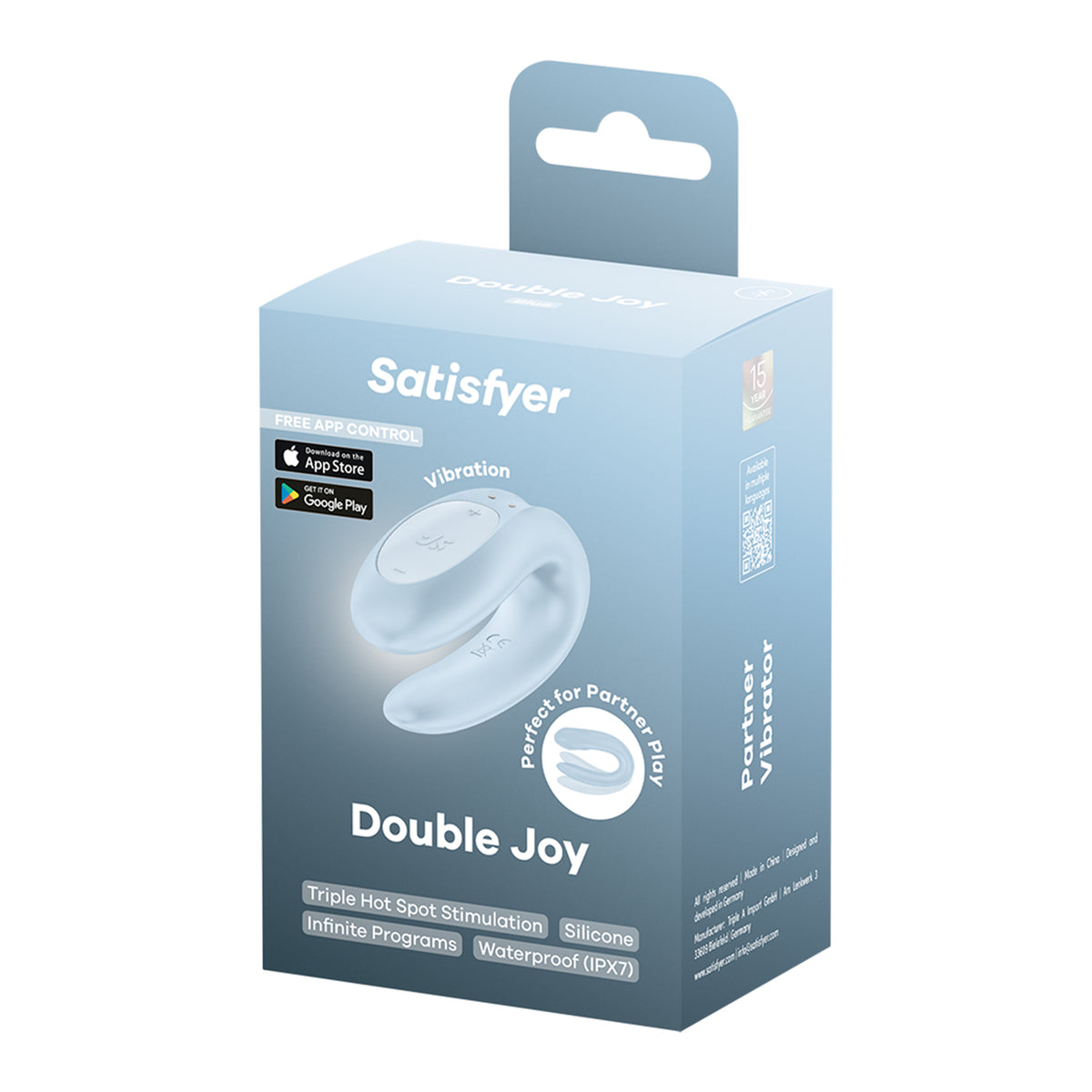 SATISFYER Double Joy blau