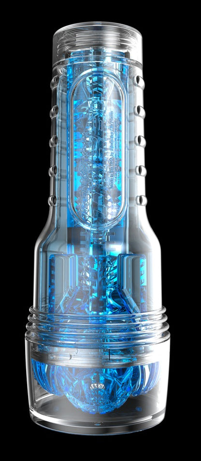 Fleshlight Turbo Core Blowjob-Masturbator, transparent-blau