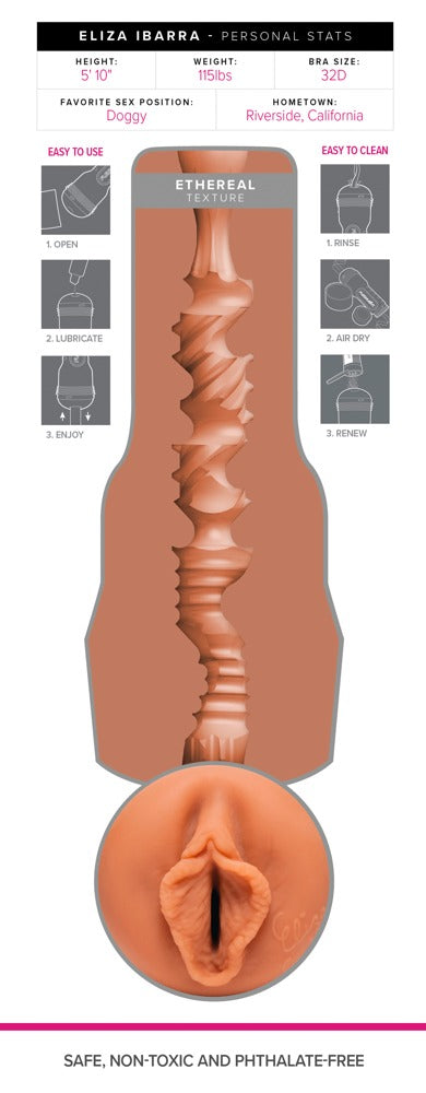 Fleshlight Eliza Ibarra Ethereal Masturbator, Vagina