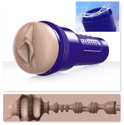 Fleshlight Boost Bang Masturbator mit Saugkontrolle, Light Medium