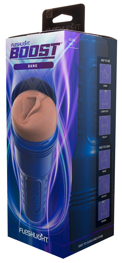 Fleshlight Boost Bang Masturbator mit Saugkontrolle, Light Medium