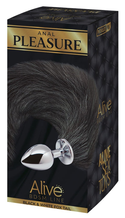 Alive Black&White Fox Tail