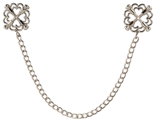 Bad Kitty Nippelklemmen mit Kette aus Edelstahl