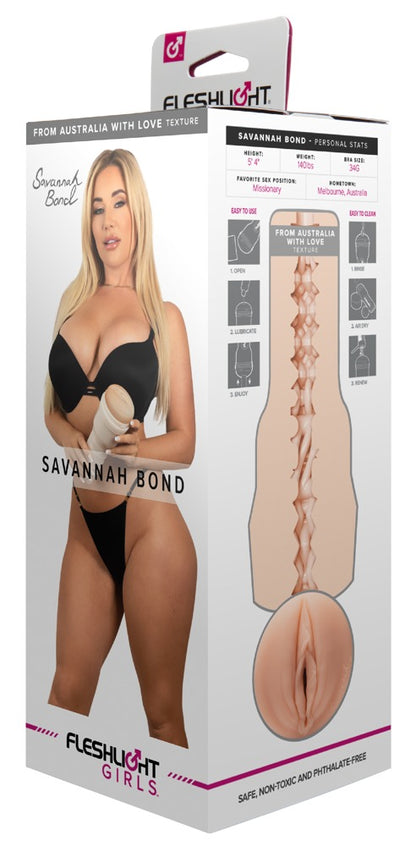 Fleshlight Savannah Bond Masturbator, Vagina