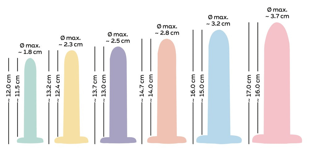 You2Toys Six in a Row Dildo-Set 6-teilig für Dehntraining