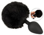 You2Toys Fluffy Tail Analplug M mit schwarzem Puschel