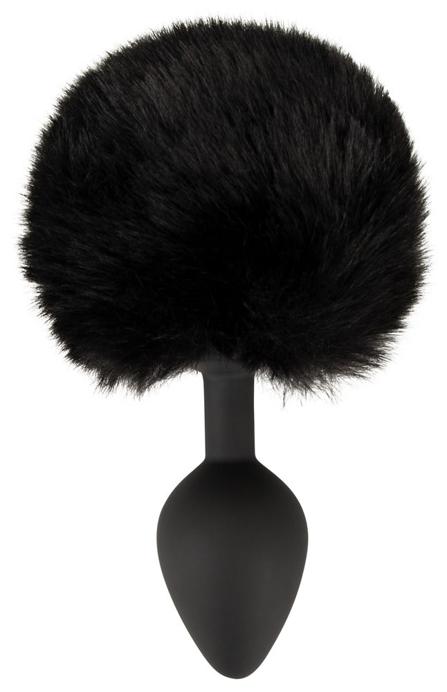 You2Toys Fluffy Tail Analplug M mit schwarzem Puschel