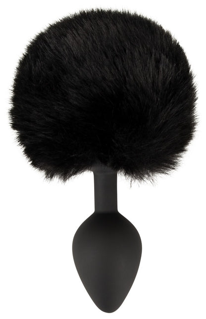 You2Toys Fluffy Tail Analplug M mit schwarzem Puschel