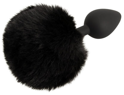 You2Toys Fluffy Tail Analplug M mit schwarzem Puschel