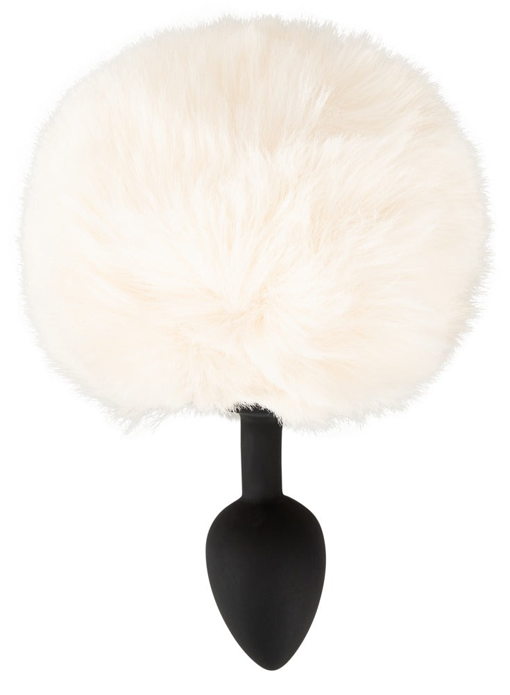 You2Toys Fluffy Tail Analplug S mit weißem Puschel