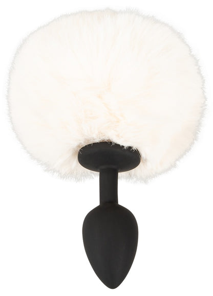 You2Toys Fluffy Tail Analplug S mit weißem Puschel