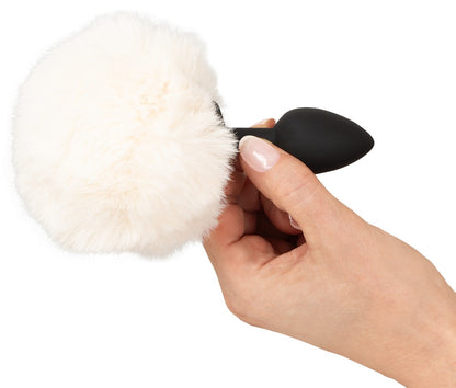 You2Toys Fluffy Tail Analplug S mit weißem Puschel