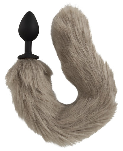 You2Toys Fluffy Tail Analplug mit langem grauem Schweif