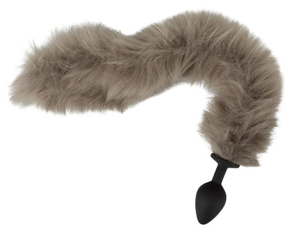 You2Toys Fluffy Tail Analplug mit langem grauem Schweif