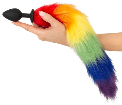 You2Toys Fluffy Tail Analplug mit Regenbogen-Schweif