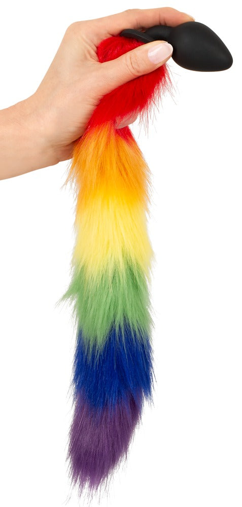 You2Toys Fluffy Tail Analplug mit Regenbogen-Schweif