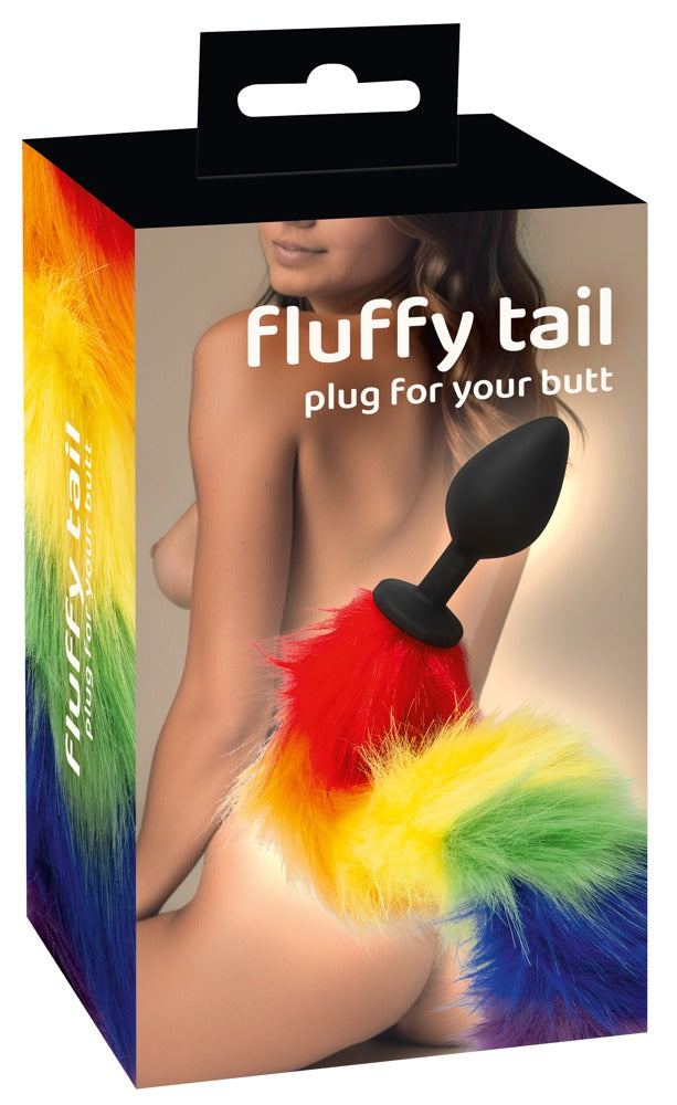 You2Toys Fluffy Tail Analplug mit Regenbogen-Schweif