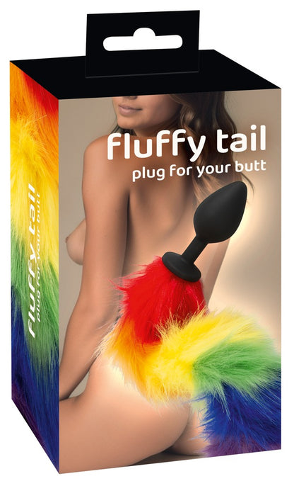 You2Toys Fluffy Tail Analplug mit Regenbogen-Schweif