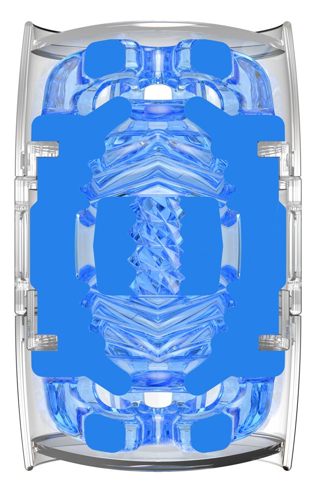 Fleshlight Quickshot Turbo Blue Ice offener Blowjob-Masturbator
