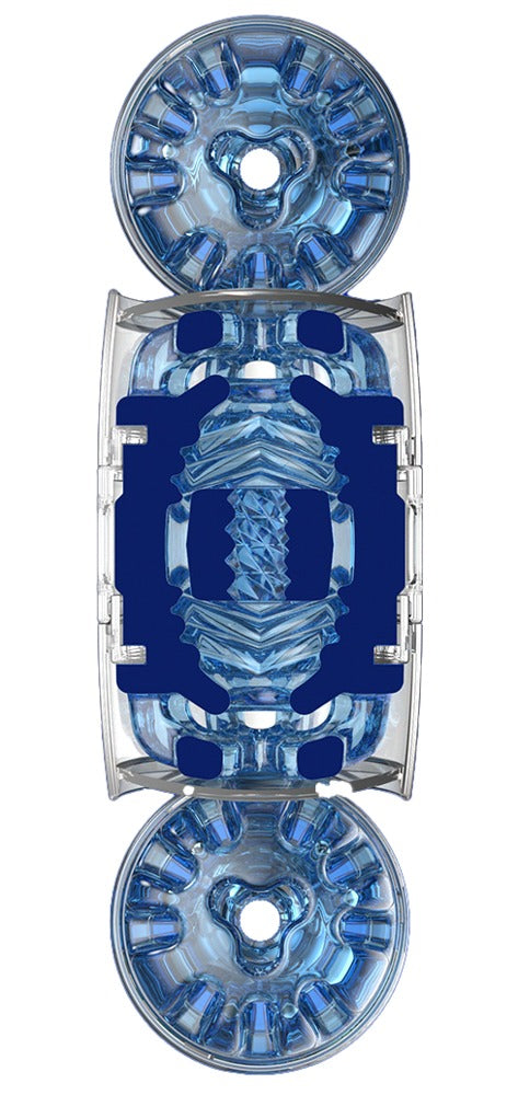 Fleshlight Quickshot Turbo Blue Ice offener Blowjob-Masturbator