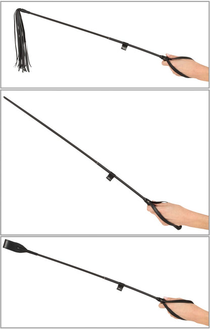 Bad Kitty Crop-Set 4-teilig mit Rohrstock, Gerte und Flogger