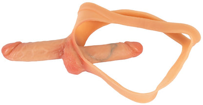 You2Toys Double Penis Thong mit Außen- und Innendildo aus Liquid Silicone