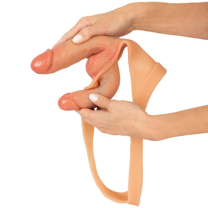You2Toys Double Penis Thong mit Außen- und Innendildo aus Liquid Silicone