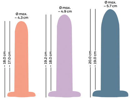 You2Toys Three in a Row Dildo-Set 3-teilig, massiv