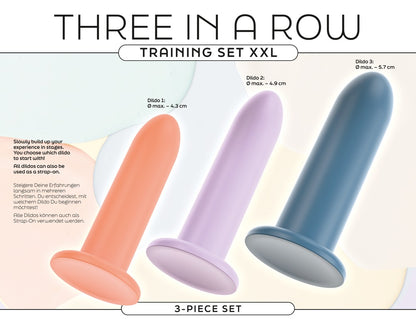 You2Toys Three in a Row Dildo-Set 3-teilig, massiv