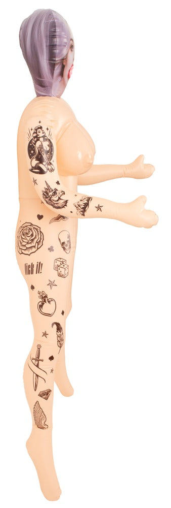 You2Toys NaughtyDollz aufblasbare Liebespuppe mit Tattoo-Motiven