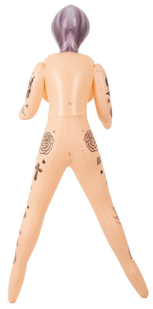 You2Toys NaughtyDollz aufblasbare Liebespuppe mit Tattoo-Motiven