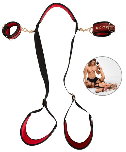 Bad Kitty Thigh-Restraint-Set mit Nackengurt und abnehmbaren Handfesseln