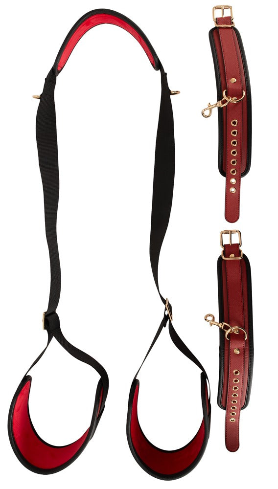 Bad Kitty Thigh-Restraint-Set mit Nackengurt und abnehmbaren Handfesseln