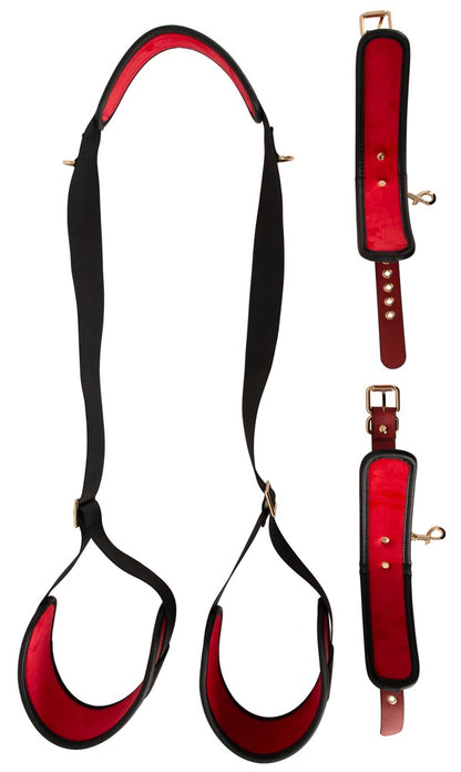 Bad Kitty Thigh-Restraint-Set mit Nackengurt und abnehmbaren Handfesseln