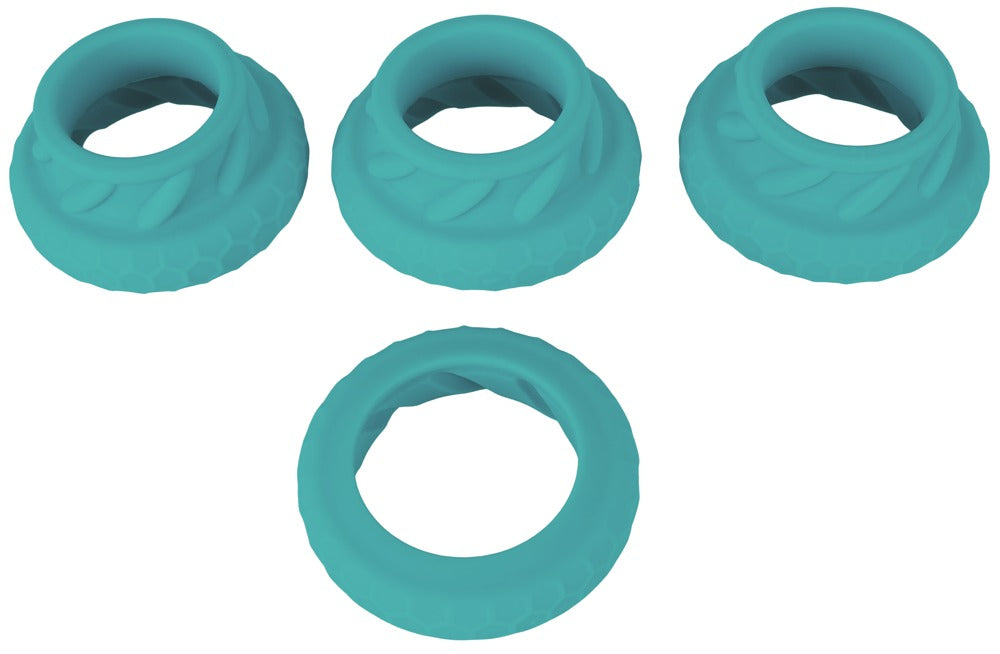 You2Toys 3in1 Cock & Ball Ring Set 4 dehnbare Silikonringe