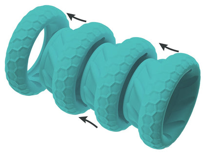 You2Toys 3in1 Cock & Ball Ring Set 4 dehnbare Silikonringe