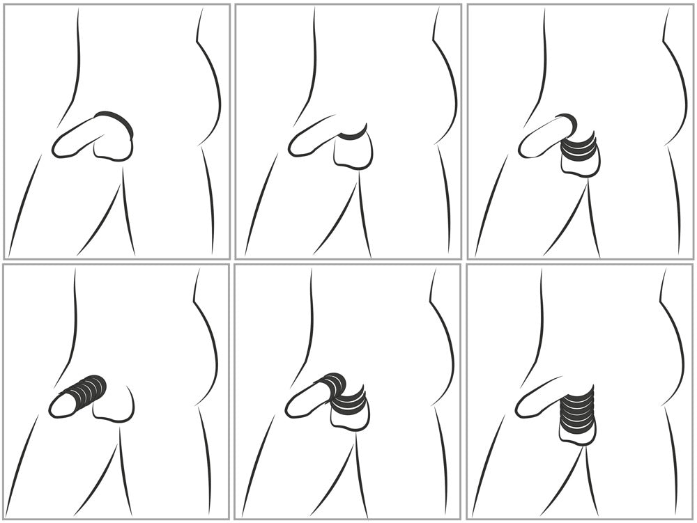 You2Toys Cock & Ball Stretching Kit 6-teilig aus Silikon