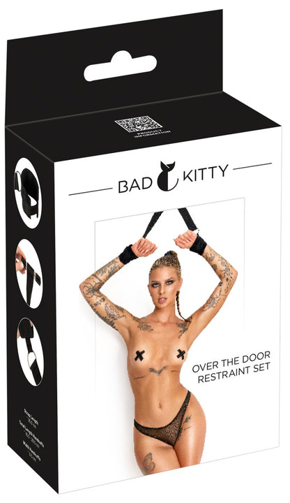 Bad Kitty Türfessel-Set mit 2 gepolsterten Handfesseln