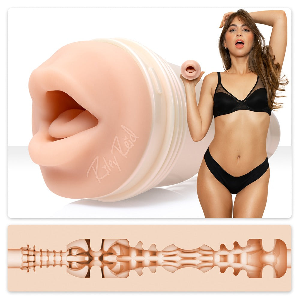 Fleshlight Riley Reid Insomnia Mouth Deep-Throat-Masturbator