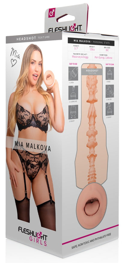 Fleshlight Mia Malkova Headshot Mouth Deep-Throat-Masturbator