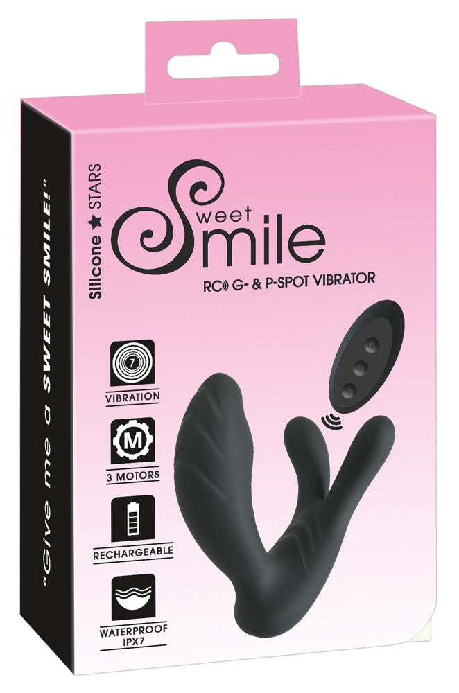 Sweet Smile RC G-&P-Spot Vibrator mit 3 Motoren, schwarz
