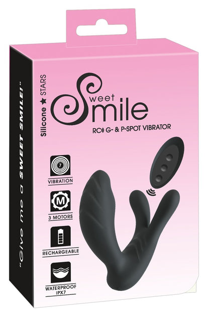 Sweet Smile RC G-&P-Spot Vibrator mit 3 Motoren, schwarz