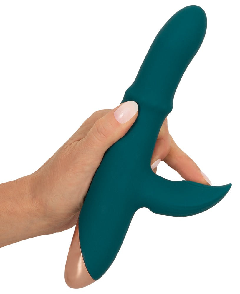 You2Toys Thumping Rabbit Vibrator mit Moving Ring, grün