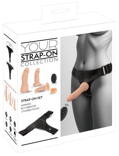 You2Toys Your Strap-On Set mit Vibrator, Fernbedienung und 2 Dildos