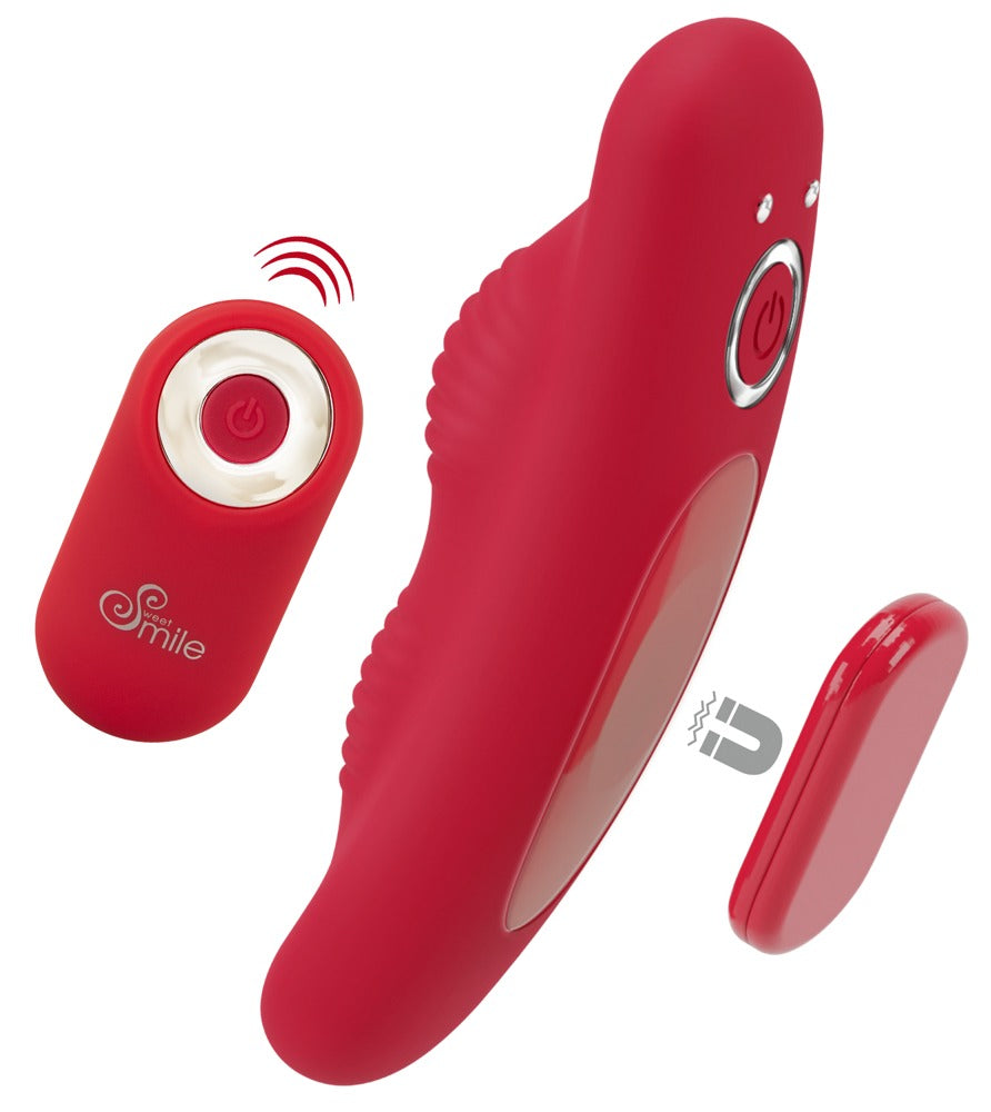 Sweet Smile RC Panty Vibrator federleicht mit Magnet, rot